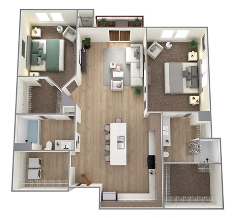 2 bed 2 bath at Bella Rose Apartments, Hudson, Wiscosin